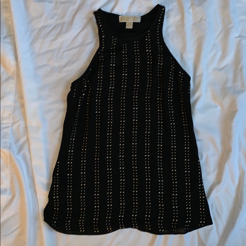 Michael Kors - Black and Gold Tank Top - Picture 1 of 4